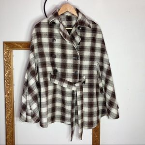 Jockey Plaid Cape Wool Blend